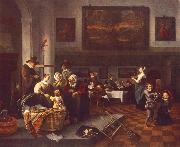 Jan Steen The Christening oil painting